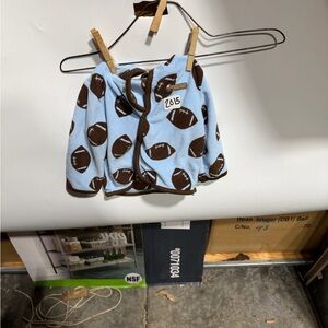 #2015-Carter's Blue and Brown Football sweater